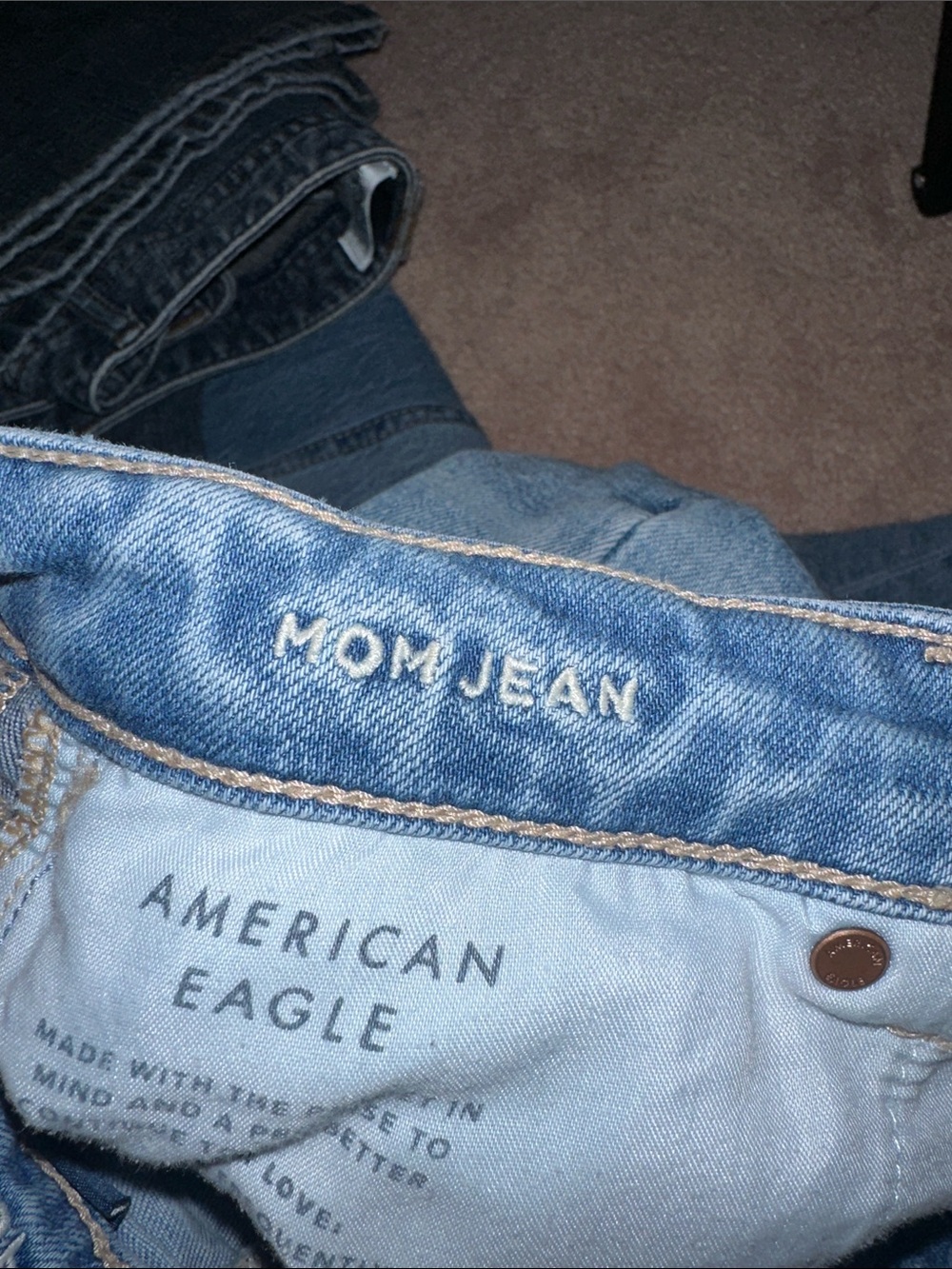 American Eagle Distressed Mom Jeans - Picture 5 of 6
